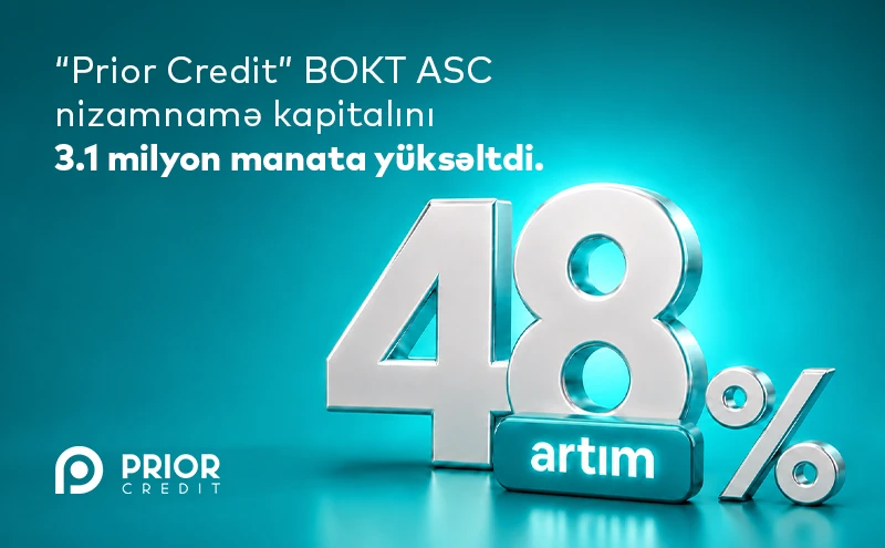 “Prior Credit” 1 milyon manat əlavə kapital qoydu